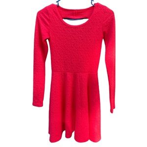Red/Pink Dress with Heart Opening